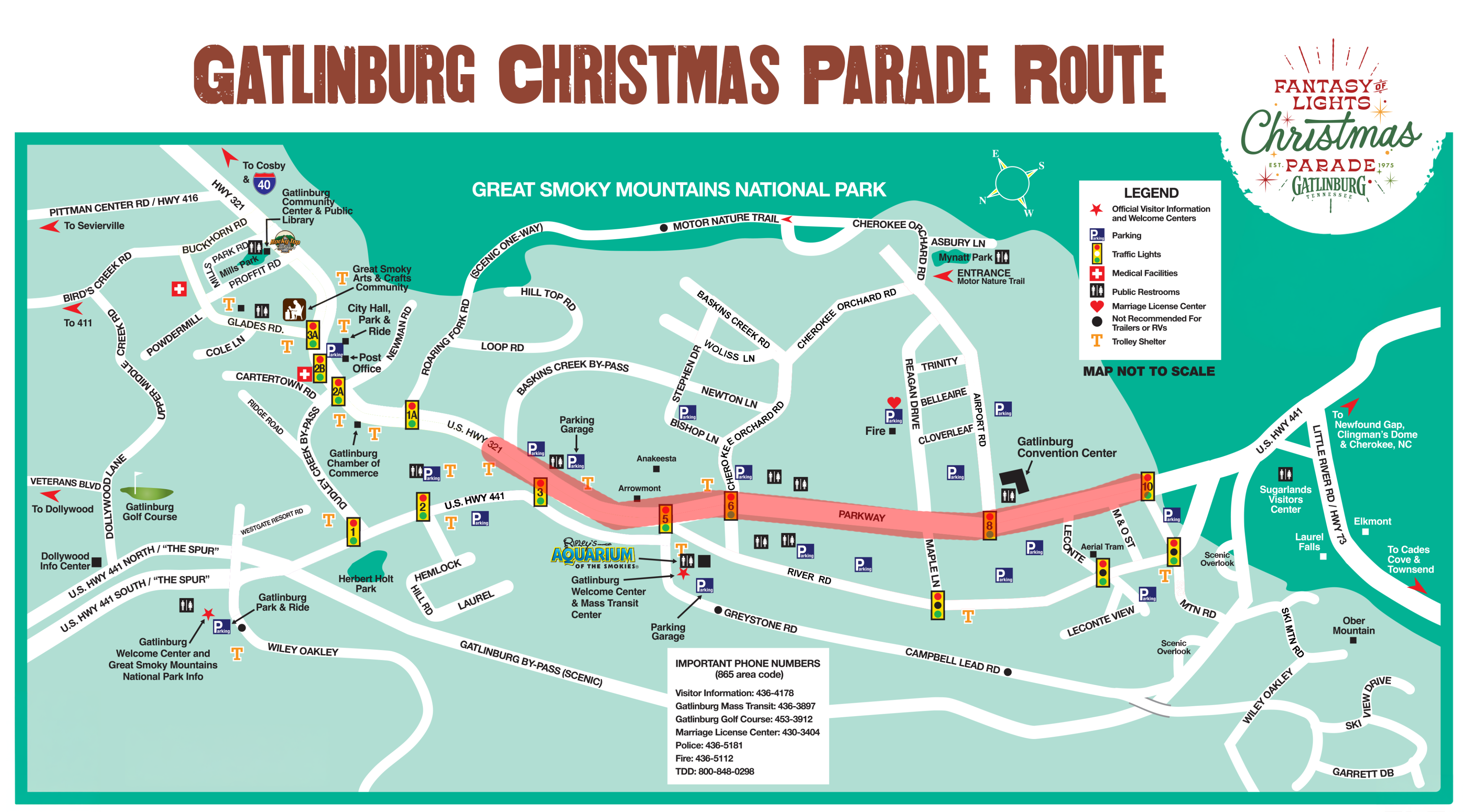 Gatlinburg Christmas Parade Route Gatlinburg Christmas Parade Route