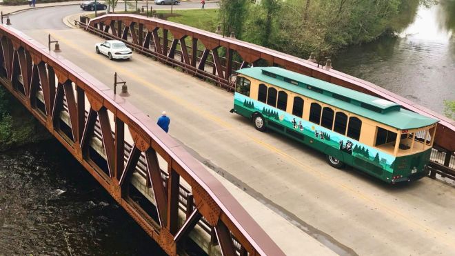Getting Around Town on the Pigeon Forge Trolley